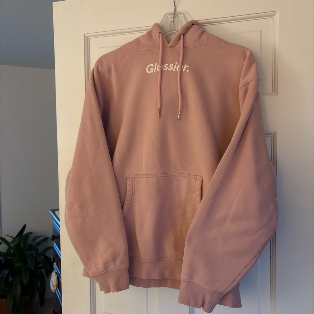 Glossier Blush Pink Hoodie